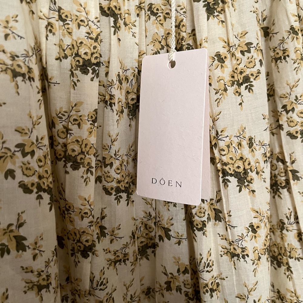 DÔEN NWT Marcie skirt in citron rosier floral - Picture 12 of 16